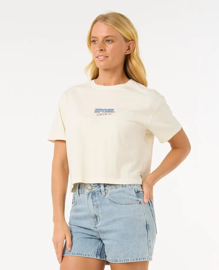 Tee shirt crop Sun and sea Rip Curl