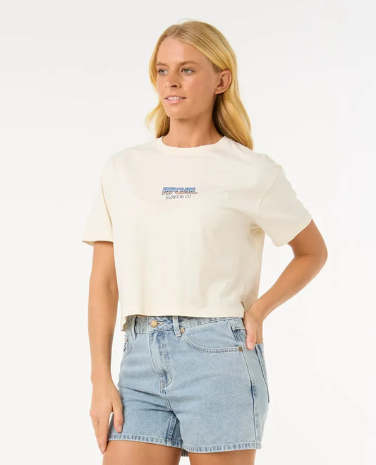 Tee shirt crop Sun and sea Rip Curl