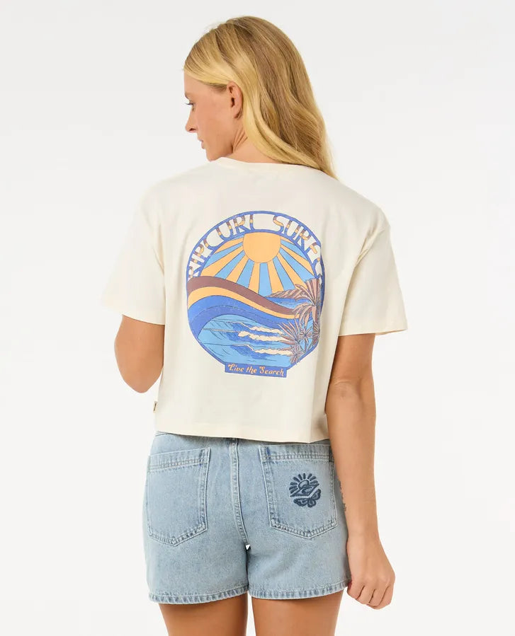 Tee shirt crop Sun and sea Rip Curl