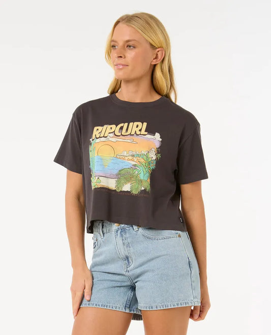 Tee shirt crop La paloma Rip Curl