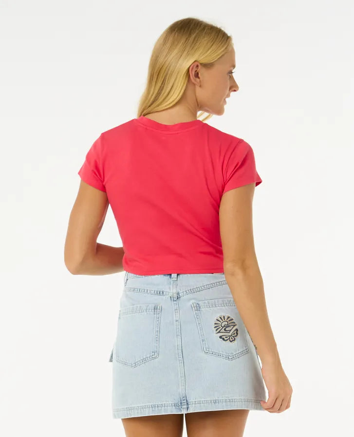Tee shirt crop Cala Rip Curl
