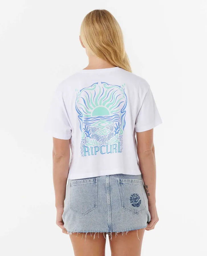 Tee shirt crop Sunrise Rip Curl