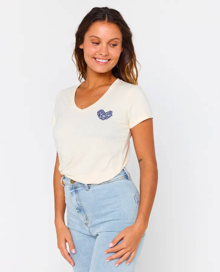 Tee shirt Heart Rip Curl