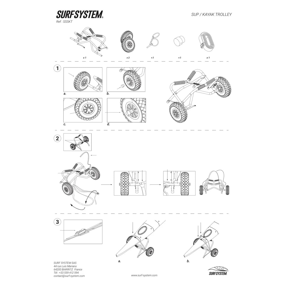 Trolley Surf System SUP / Kayak