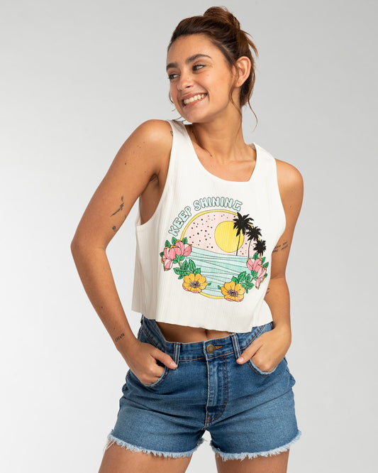 Tee shirt Lover Boy Billabong crop tank