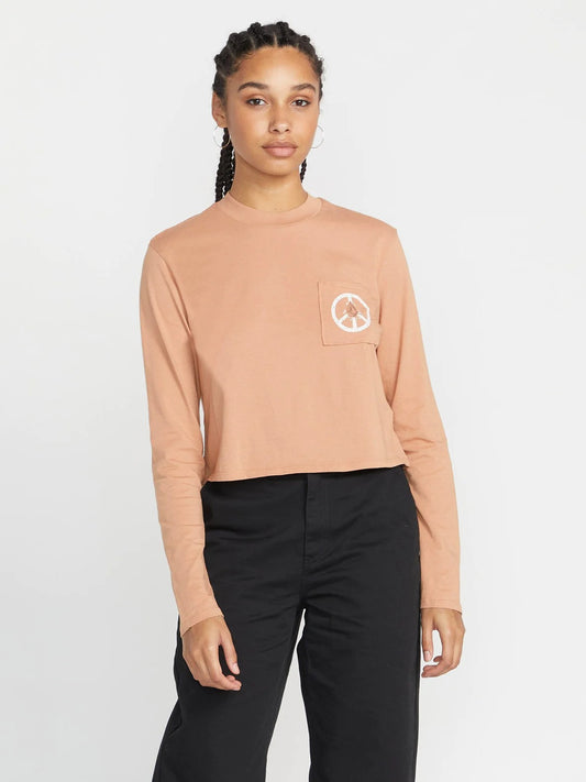 Tee shirt crop Pocket Dial Volcom