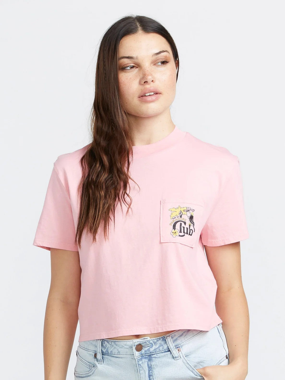 Tee shirt crop Pocket dial Volcom