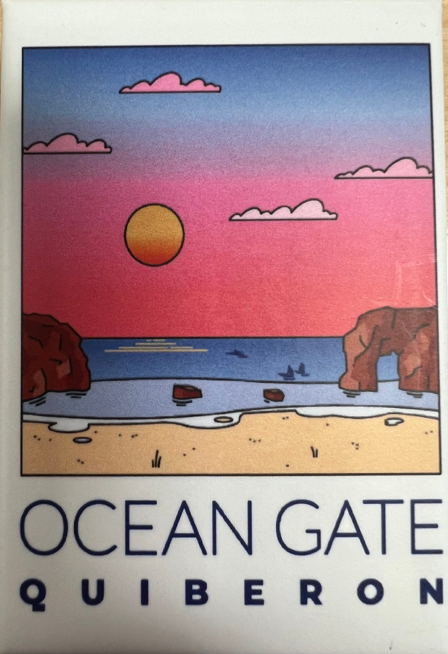 Magnet Ocean Gate Port blanc V1