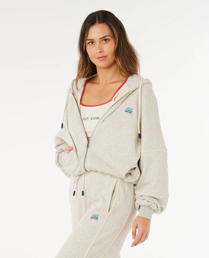 Sweat à capuche zippé Surf side spliced Rip Curl