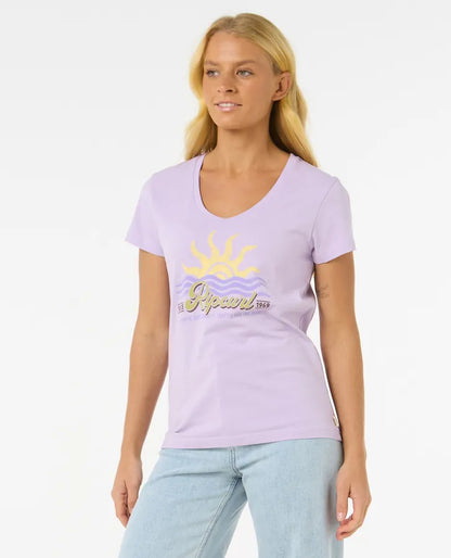 Tee shirt Cala V neck Rip Curl