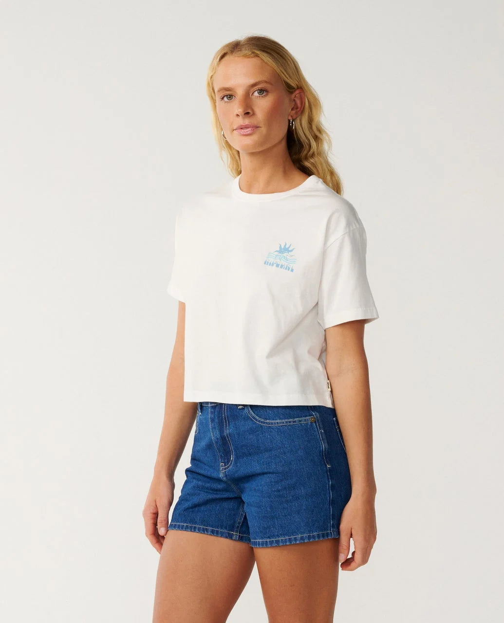 Tee shirt crop Swell Rip Curl