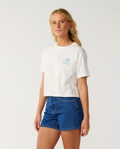Tee shirt crop Swell Rip Curl
