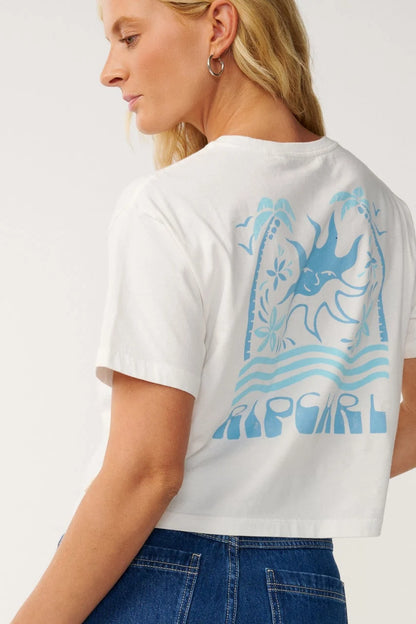 Tee shirt crop Swell Rip Curl