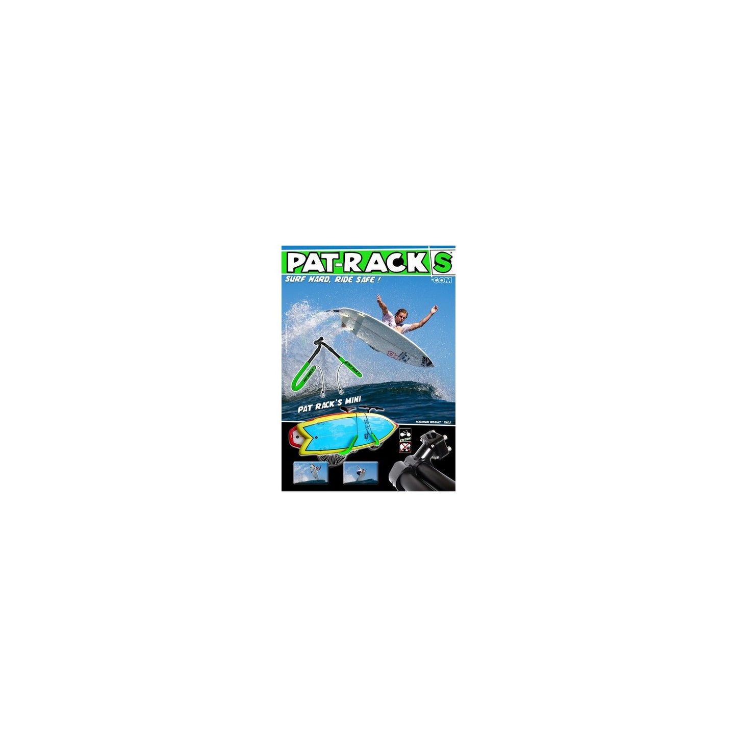 Porte Surf Vélo Shortboard PAT RACKS